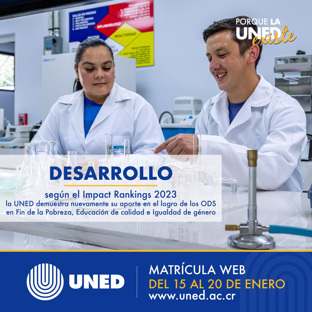 UNED inicia el 15 de enero su proceso de matrícula del primer